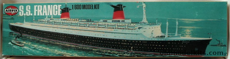 Airfix 1/600 SS France (Norway) Ocean Liner, X681-1000 plastic model kit